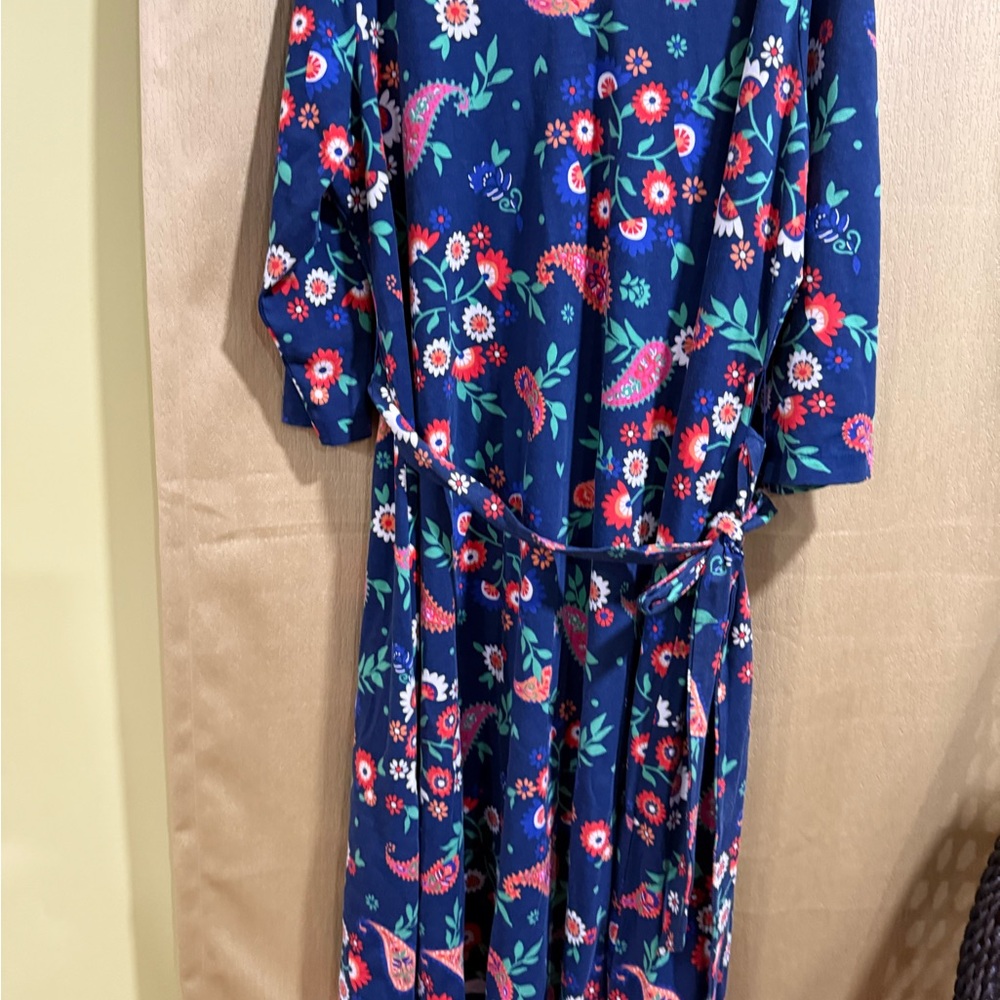 Croft & Barrow Navy Floral Dress